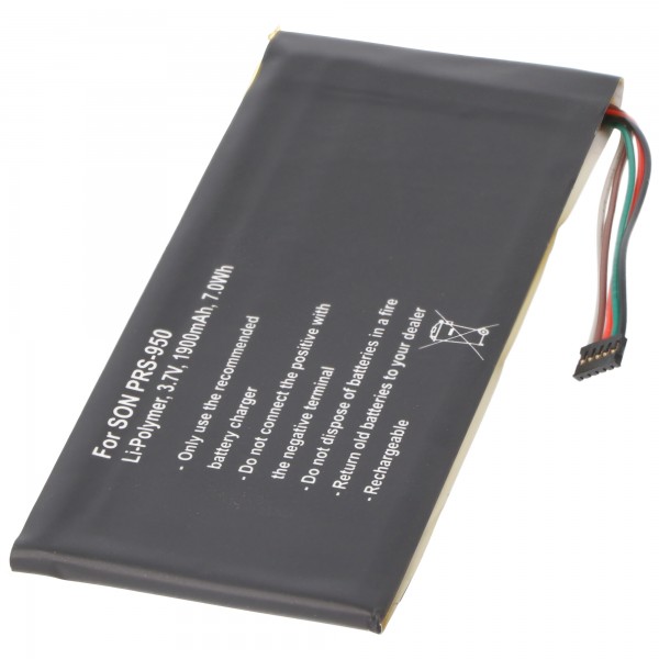 Batterie pour Sony PRS-950 Batterie LIS1460HEPC, 3.7 Volt à 1900mAh