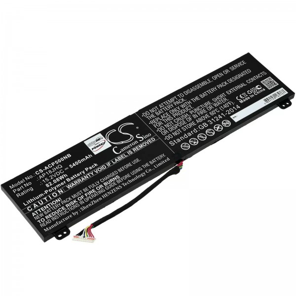 Batterie pour ordinateur portable Acer ConceptD 7 CN715-71, ConceptD 7 Pro CN715-71P-58G, type AP18JHQ et autres - 15,2V - 5400 mAh