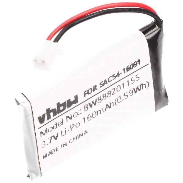 Batterie pour collier anti-aboiement SportDOG SBC-R remplace SAC54-16091, 160mAh