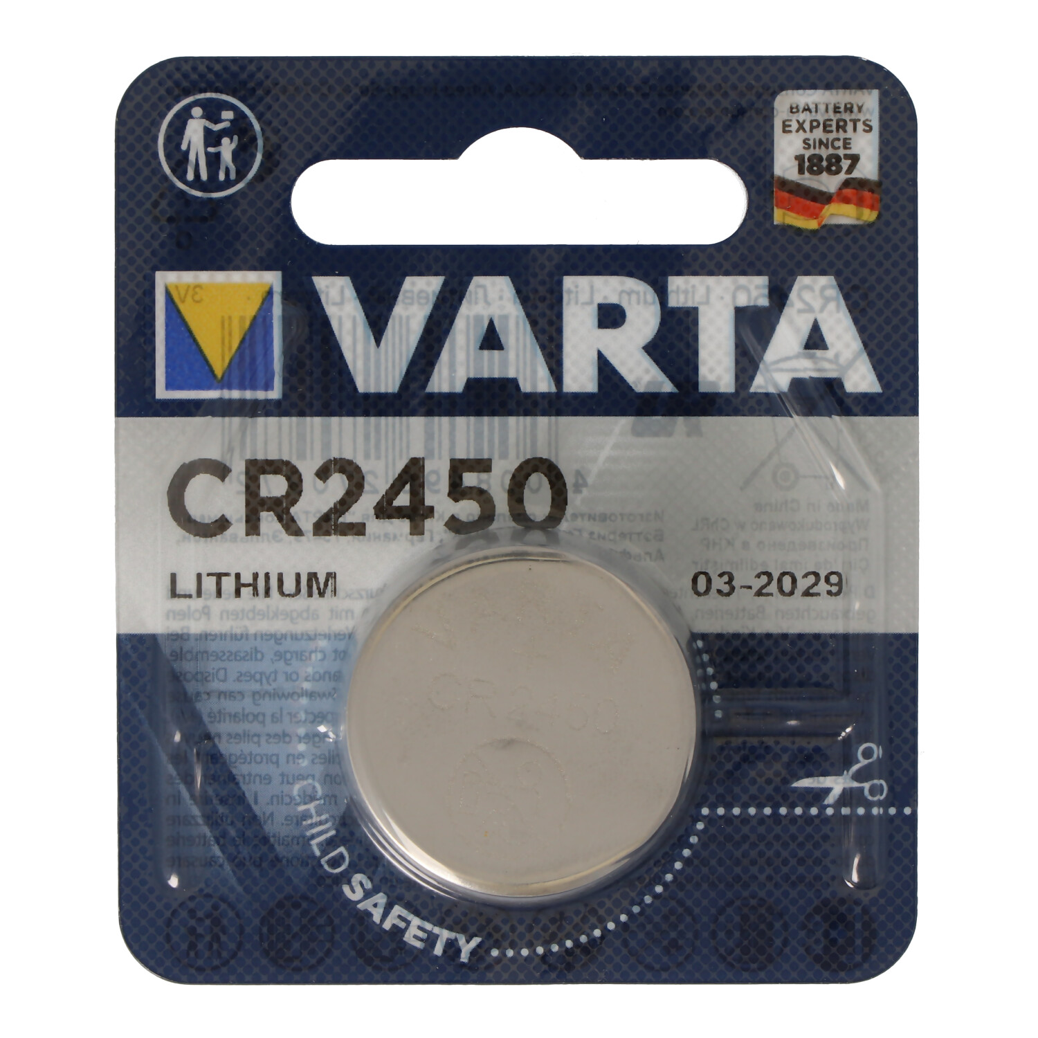 10 piles Varta CR2450