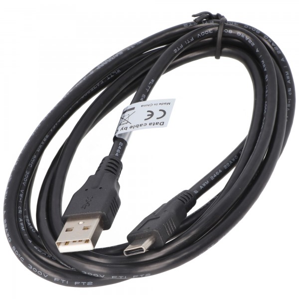 Câble de données AccuCell - USB Type C (USB-C) mâle vers USB A (USB-A 2.0) mâle - 1,8 m