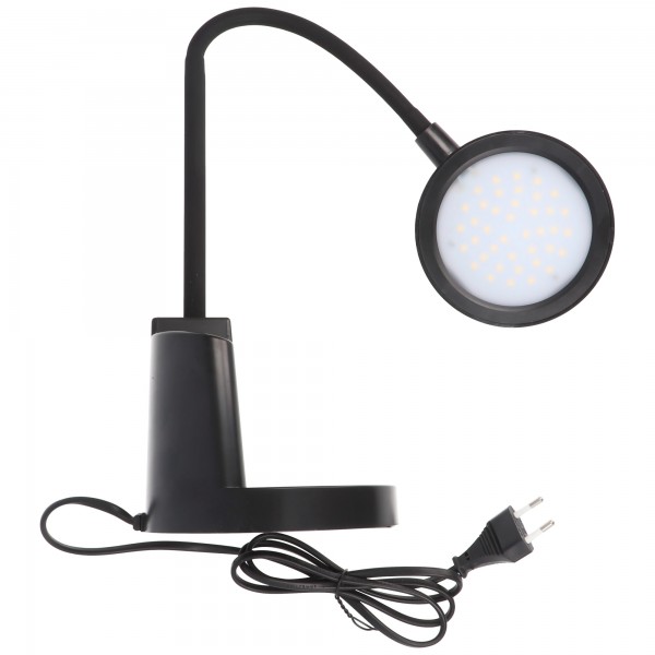 Velamp SWAN2 : Lampe de bureau LED 7W avec interrupteur tactile et porte-stylo. Le noir