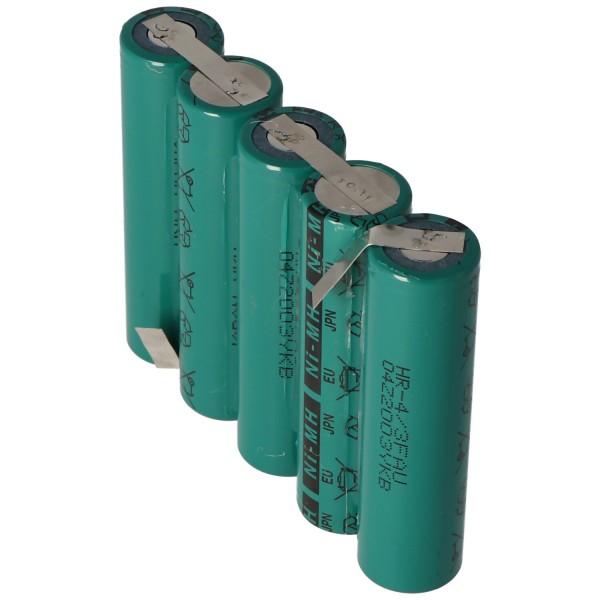 Batterie pour appareil de mesure de surface MarSurf M300, 5 / HHR450 4 / 3A 6 Volt 4500mAh 75845 505 517 Batterie, à installer soi-même, avec câble, sans fiche