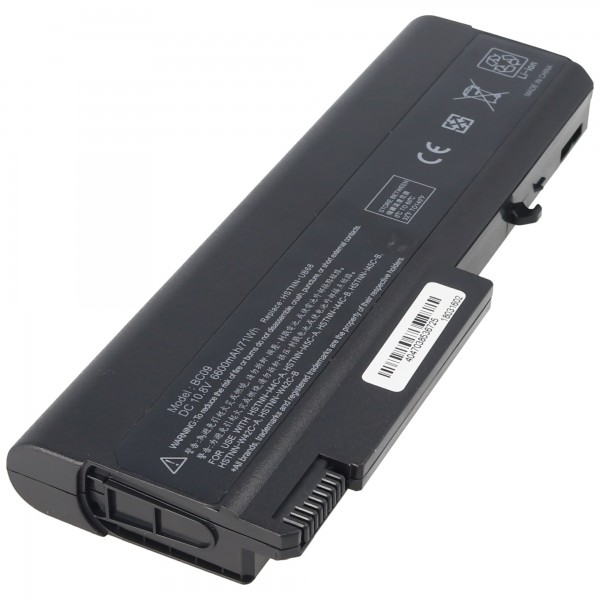 Batterie pour HP Compaq 6730B, Li-ion, 10.8V, 6600mAh, 71.3Wh, noir
