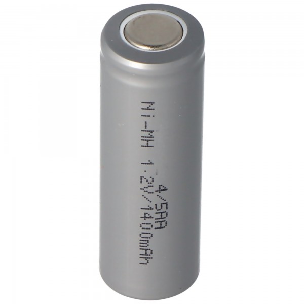 Batterie AccuCell Ni-MH 1.2V 1400mAh 4 / 5AA sans étiquette de soudure 43 x 14.5mm