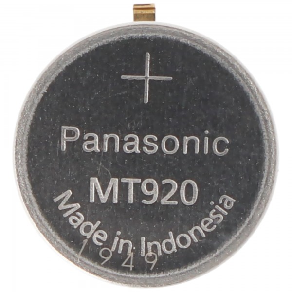 Batterie condensateur Panasonic Citizen 295-40, 295-56, 295-5600, MT920 idéalement adaptée au calibre Citizen E767M, montres solaires, avec étiquette à souder, 1,5 V