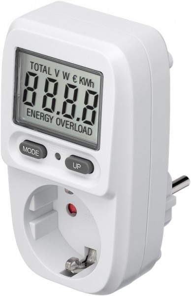 Compteur numérique de coûts énergétiques Basic, pour mesurer la consommation d'énergie et les coûts électriques des appareils électroménagers - ATTENTION PRISE DE TYPE F