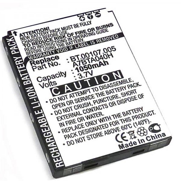 Batterie AccuCell adaptable sur Acer beTouch E100 1050mAh / 3.9Wh