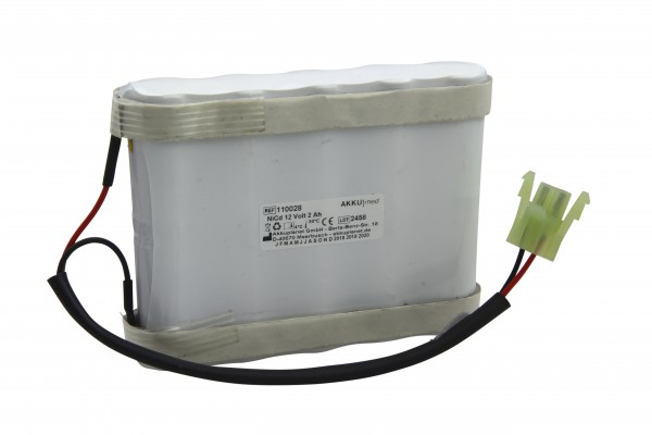 Batterie NC adaptable sur Hellige Monitor Servomed SMS181, 182, défibrillateur SCP851, 852