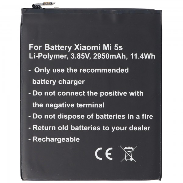 La batterie convient à la batterie Xiaomi Mi 5s Mi 5s Extreme Edition, Mi 5s Extreme Edition Double SIM, Mi 5s Premium Edition, Batterie BM36
