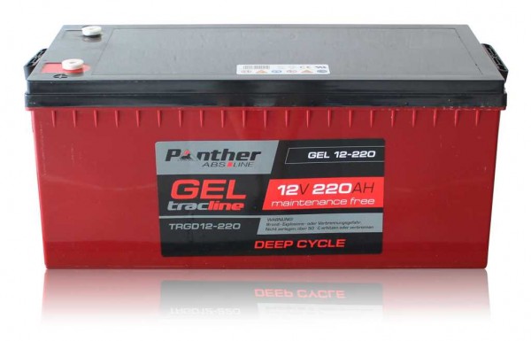 Batterie au plomb Panther tracline Gel Deep Cycle 12V 220Ah Batterie au plomb AGM