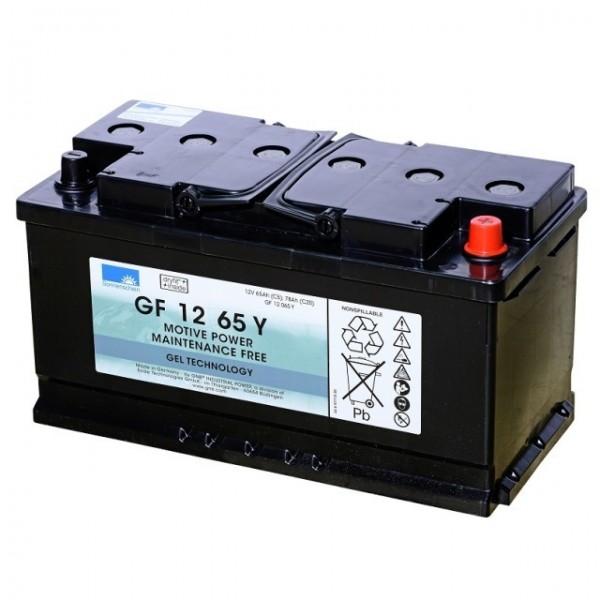 Batterie Exide Dryfit GF12065Y au plomb avec A-Pol 12V, 65000mAh