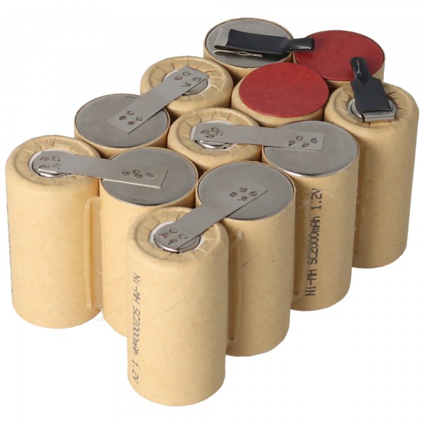 Insert de batterie adaptée pour Würth 0700 945 430, Würth 14,4 Volt pack batterie NiMH 2000mAh pour l'auto-installation