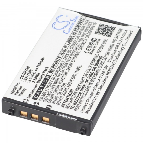 AccuCell batterie convient pour Kyocera BP-780S batterie, Yashica BP-780S, SL300