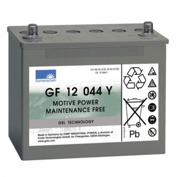 Batterie au plomb Exide Dryfit GF12044Y avec A-Pol 12V, 44000mAh