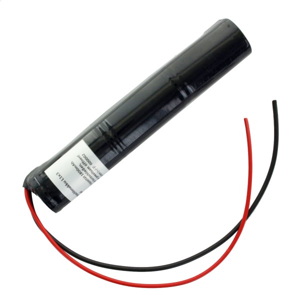 Batterie lumière de secours NiCd 3.6V 1800mAh L1x3 Sub-C avec câble 200mm sur un côté