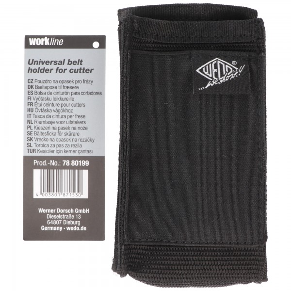 Pochette de ceinture universelle pour cutters, tissu polyester durable, avec clip pour une fixation facile à la ceinture ou à la taille