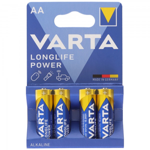 Varta High Energy 4906 Mignon AA LR6 4 ampoules