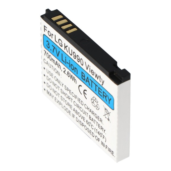 AccuCell batterie adaptéee pour LG Shine HB620T, KE998, KU990, CU915