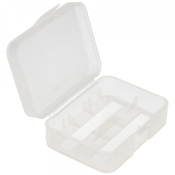 Boîte en plastique Soshine pour 2x 18500 ou 3x 16340 transparent