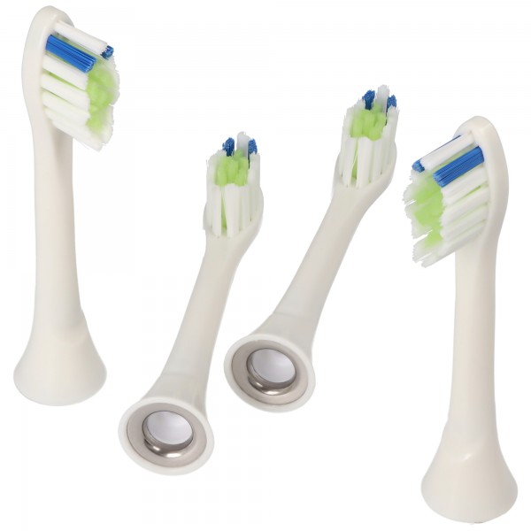Pack de 4 têtes de brosse à dents de rechange pour brosse de nettoyage blanchissante pour brosses à dents électriques de Philips, adaptées par exemple à la série Philips HX3 HX6 HX8 HX9