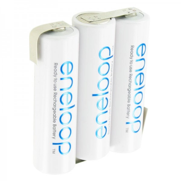 Panasonic eneloop 3,6 volts Pack de batteries AA avec étiquettes de soudure, d'une capacité allant jusqu'à 2 000 mAh