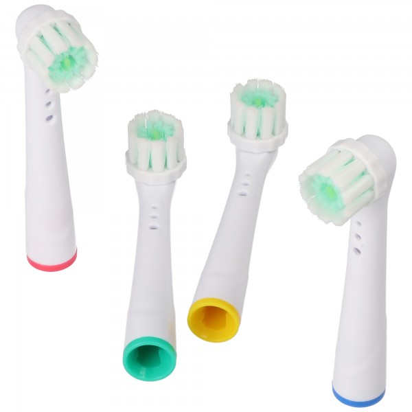 Pack de 4 têtes de brosse à dents de rechange blanchissantes 3D pour brosses à dents électriques d'Oral-B, adaptées par exemple aux Oral-B D10, D12, D16, D12 et à de nombreux autres modèles d'Oral-B