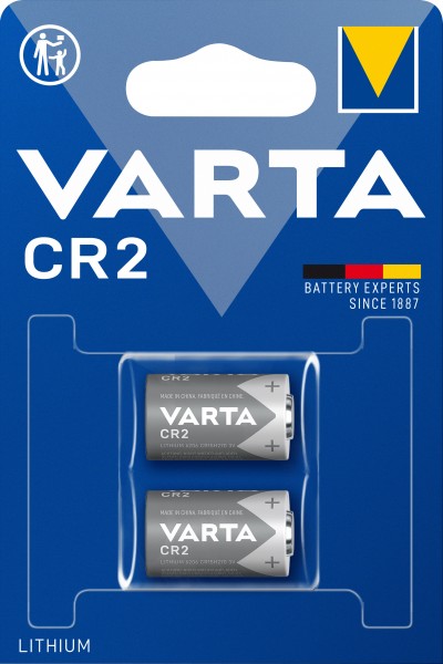 Batterie au lithium Varta, CR2, photo 3V, blister de vente au détail (paquet de 2)
