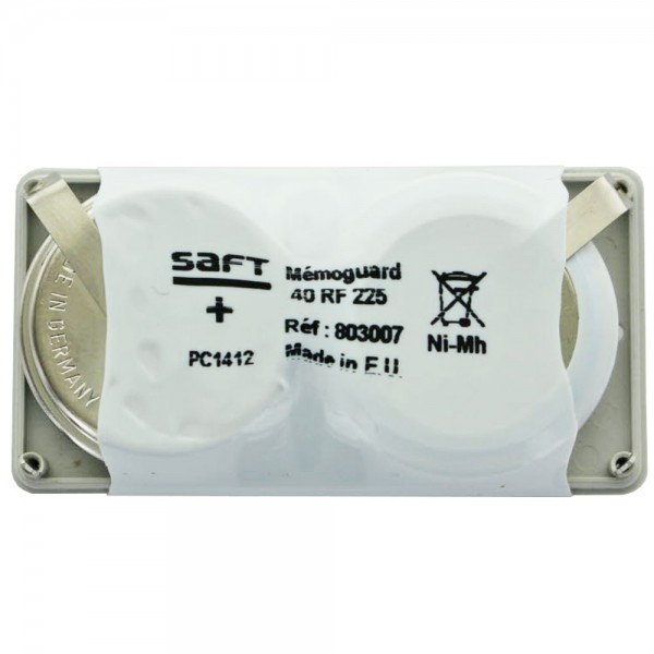SAFT Memoguard 40RF225 batterie rechargeable NiMH 803007, 40 RF 225, PC1412, 2,4 V 250 mAh