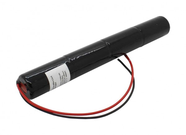 Batterie éclairage de secours NiCd 4.8V 2500mAh L1x4 Baby C avec câble 200mm