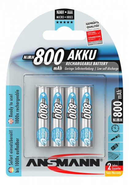 Ansmann maxE Micro AAA rechargeable dans 4 ampoules