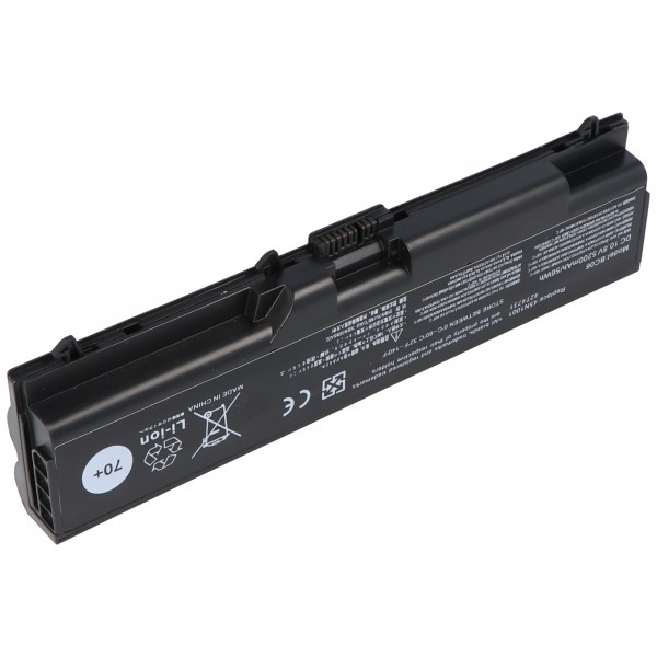 Batterie pour Lenovo T430, L430, W530, Li-ion, 10.8V, 5200mAh, 56.2Wh, noir