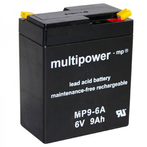 Batterie au plomb multipower MP9-6A, batterie HPS-682F, FG10801, WP9-6A