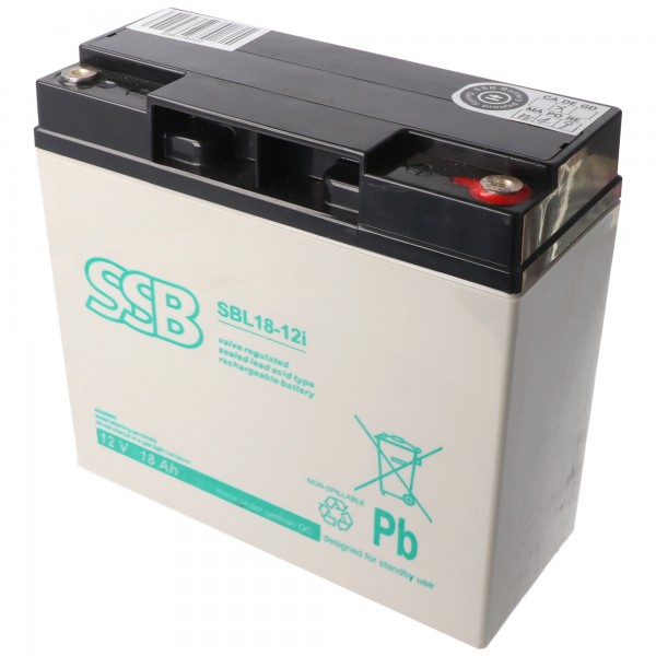 Batterie plomb SSB SBL18-12i 12V 18Ah Batterie plomb gel AGM