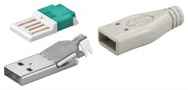 Connecteur Goobay USB A - pour un assemblage par sertissage sans outil
