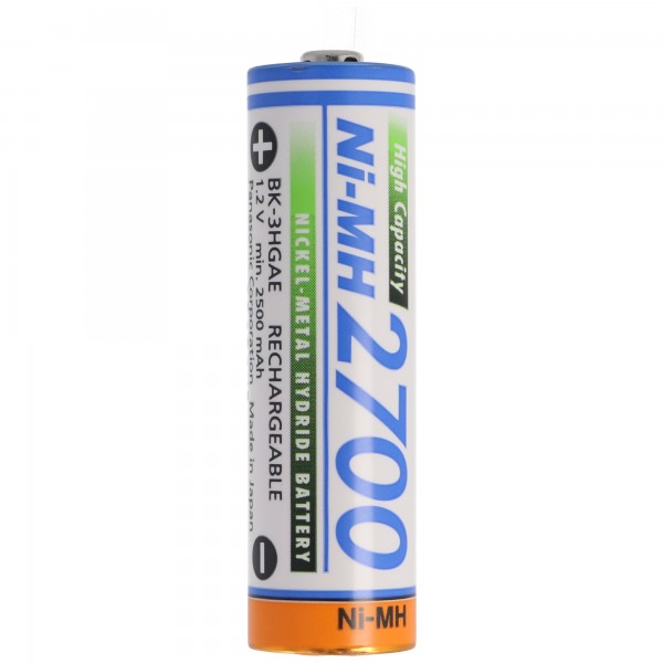 Batterie Panasonic Mignon 2700mAh HR-3U 1,2 Volt BK-3HGAE / BF1