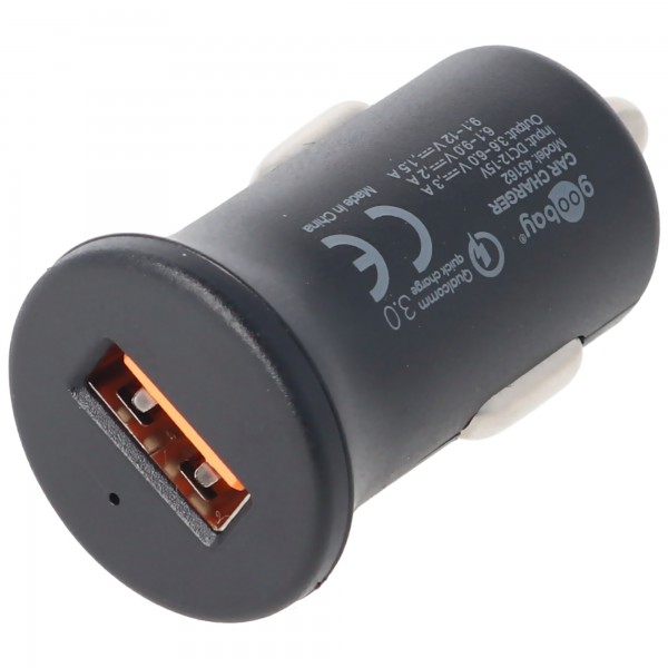 Chargeur rapide USB Quick Charge ™ QC3.0 USB, Prise allume-cigarette, 5 V CC, Max. Courant 3A