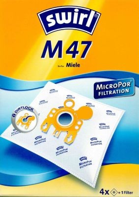 Sac aspirateur Swirl M47 MicroPor pour aspirateurs Miele