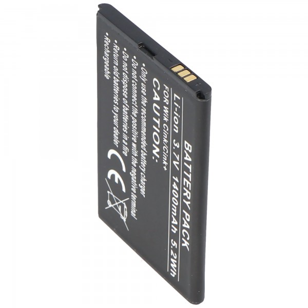 AccuCell batterie adaptée pour la batterie de téléphone portable Wiko Cink, Cink +