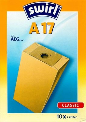 Sac pour aspirateur Swirl A17 Classic en papier spécial pour aspirateurs AEG