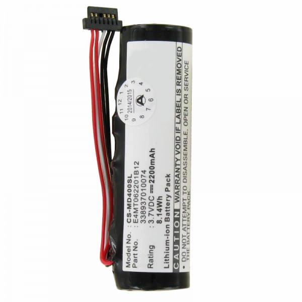 AccuCell batterie adaptéee pour E4MT062201B12, Transonic 5000