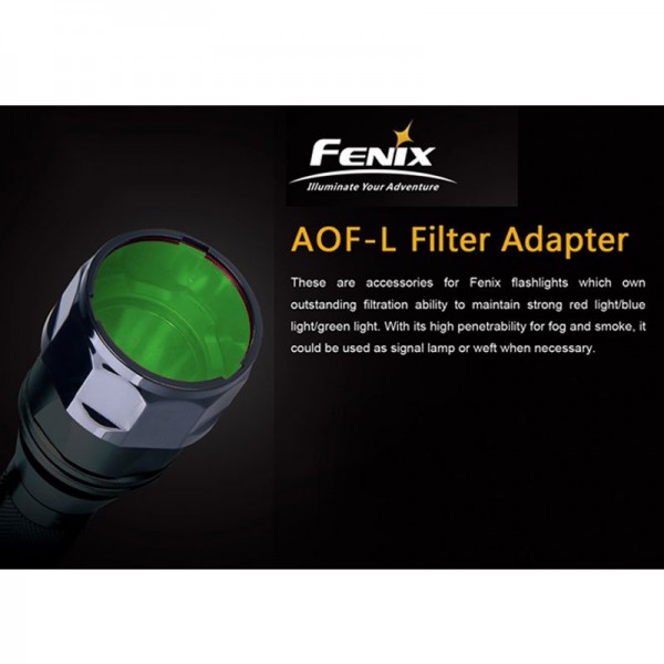 Filtre universel Fenix vert AOF-L pour Fenix E40, E50, LD41, TK22, PD40, RC20, FD41