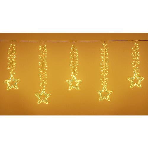 Rideau lumineux de pluie verglaçante à LED avec étoiles 950 ww LED 63716