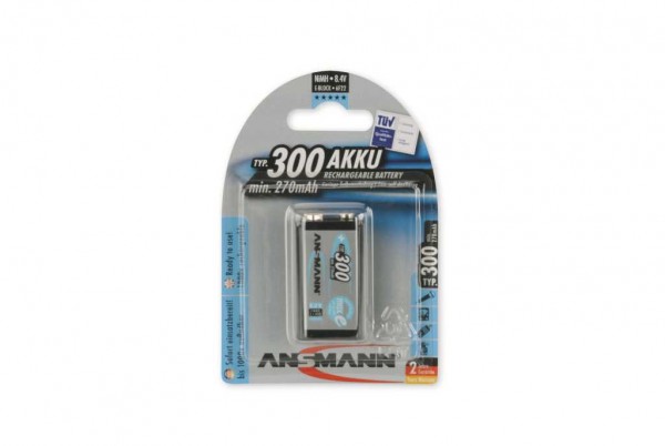 Batterie Ansmann maxEplus NiMH type 300 E-Block 270mAh