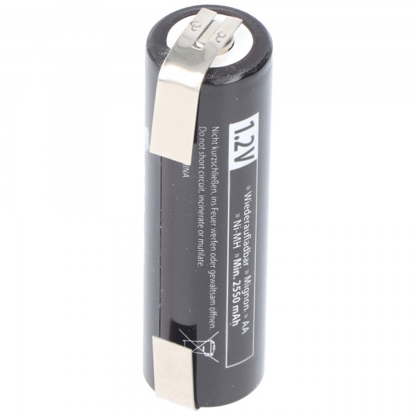 Batterie 2550mAh adaptée à la batterie de rasoir PHILIPS 5810XL, 5811XL, 5814XL, 5818XL, HP2750, HQ6675