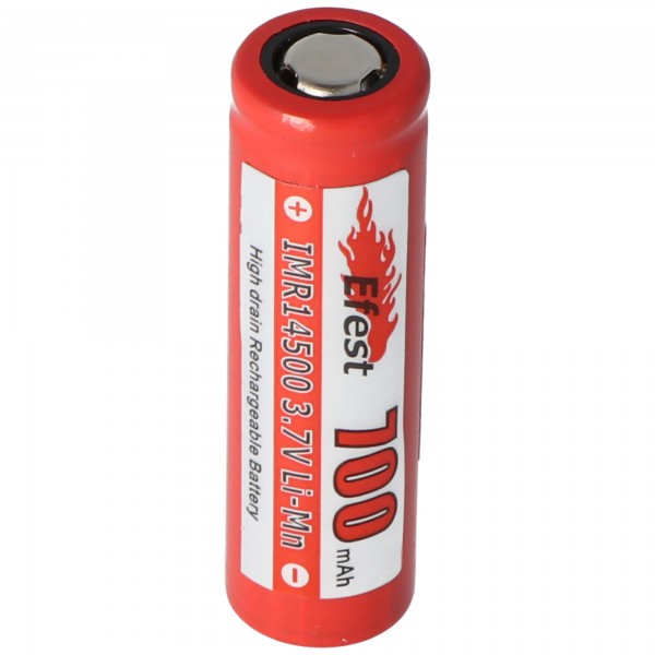 Efest IMR 14500 V1 - Batterie Li-Ion non sécurisée de 700mAh 3,7V