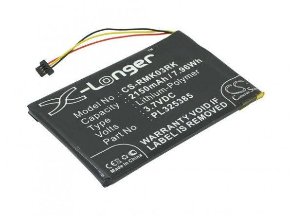Batterie de remplacement LiPoly 3.7V 2150mAh pour Razer Turret Gaming Lapboard
