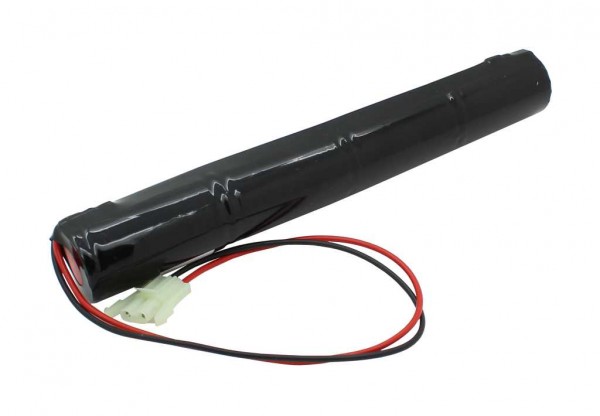 Batterie éclairage de secours NiCd 4.8V 4500mAh L1x4 Mono D avec câble 300mm d'un côté remplace Liteplan 4/CD45/S/AS