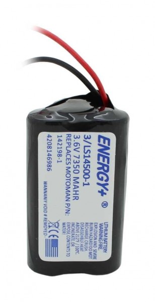 La batterie de stockage de 3,6 V remplace le Motoman 142198-1 - 7350 mAh