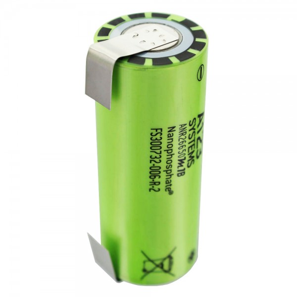 A123 ANR26650M1B Batterie rechargeable LiFePo4 2500mAh 3.3V avec étiquettes de soudure U
